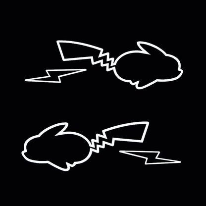 Iridescent Lightning Jumping Pikachu Sticker